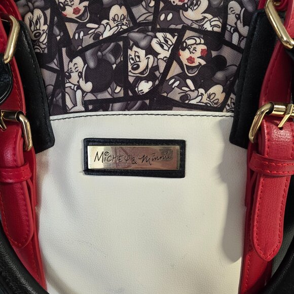 2015 The Bradford Exchange Disney Mickey Mouse and Minnie Mouse Purse Satchel - Picture 4 of 11